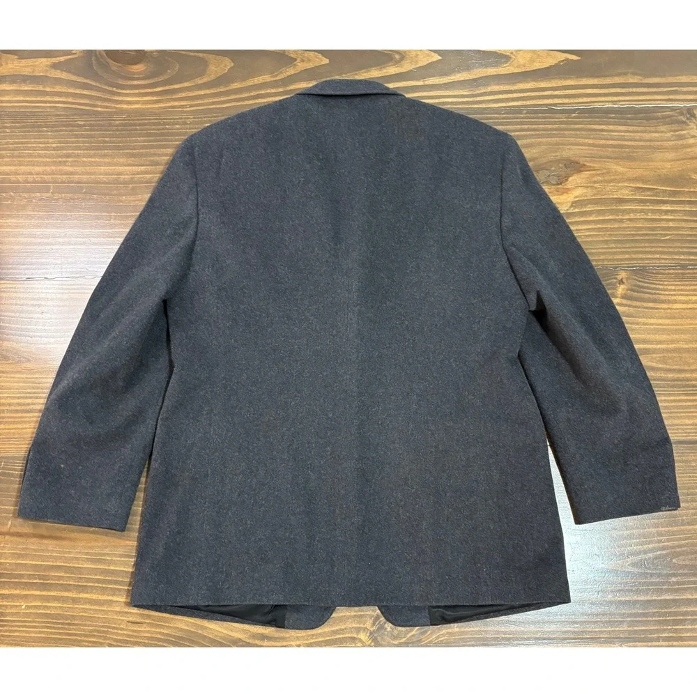 Nathan David Mens 44 Regular Gray 100%‎ Pure Cashmere 3 Button Blazer Sport Coat